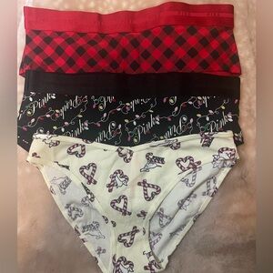 Victoria's Secret Pink lot of 5 women’s panties sz L